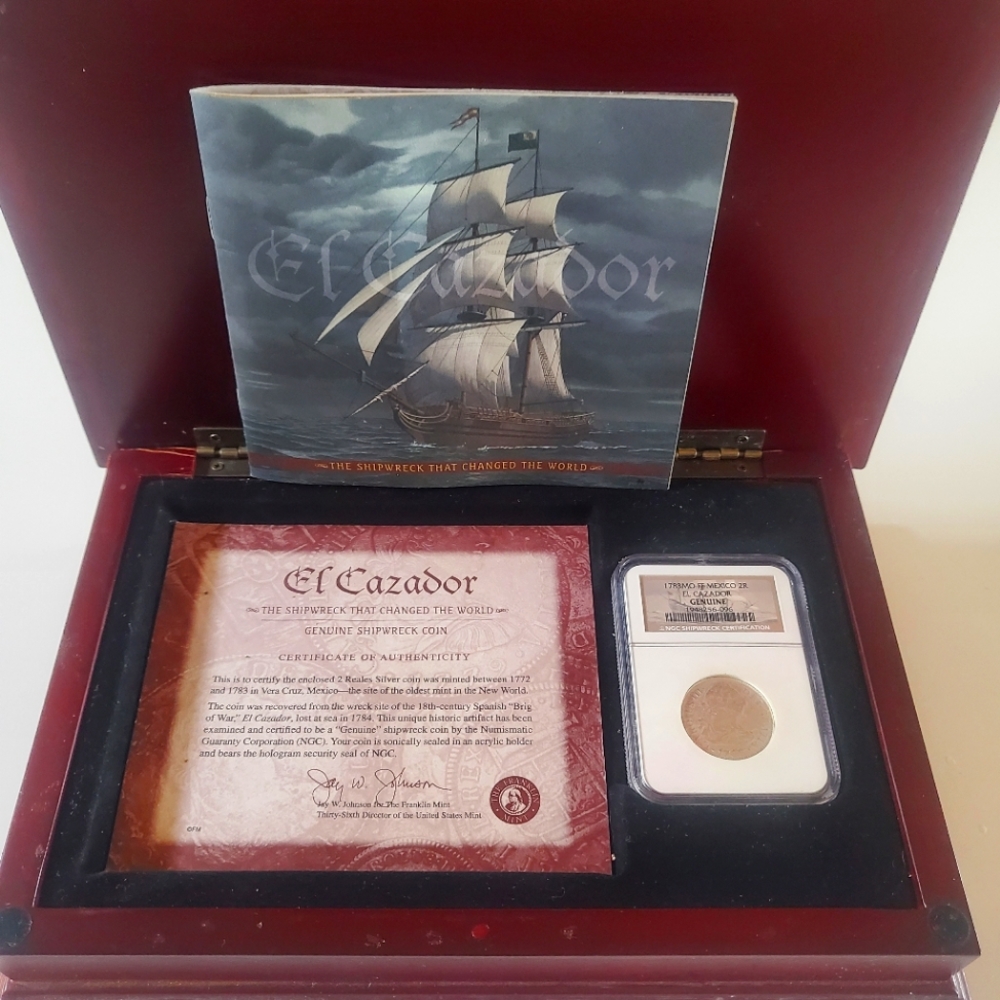 El Cazador Genuine shipwreck coin